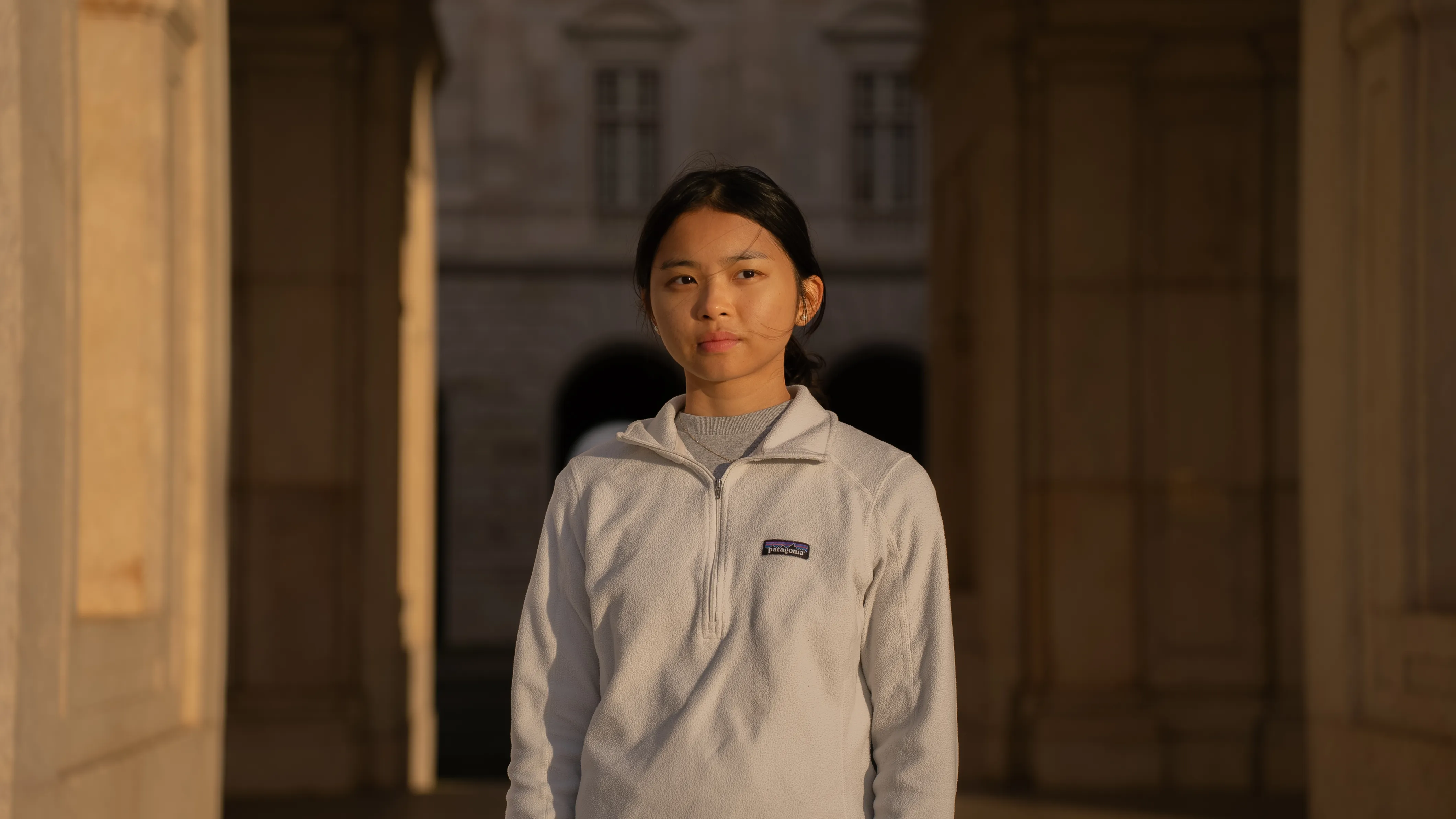 girl at palace