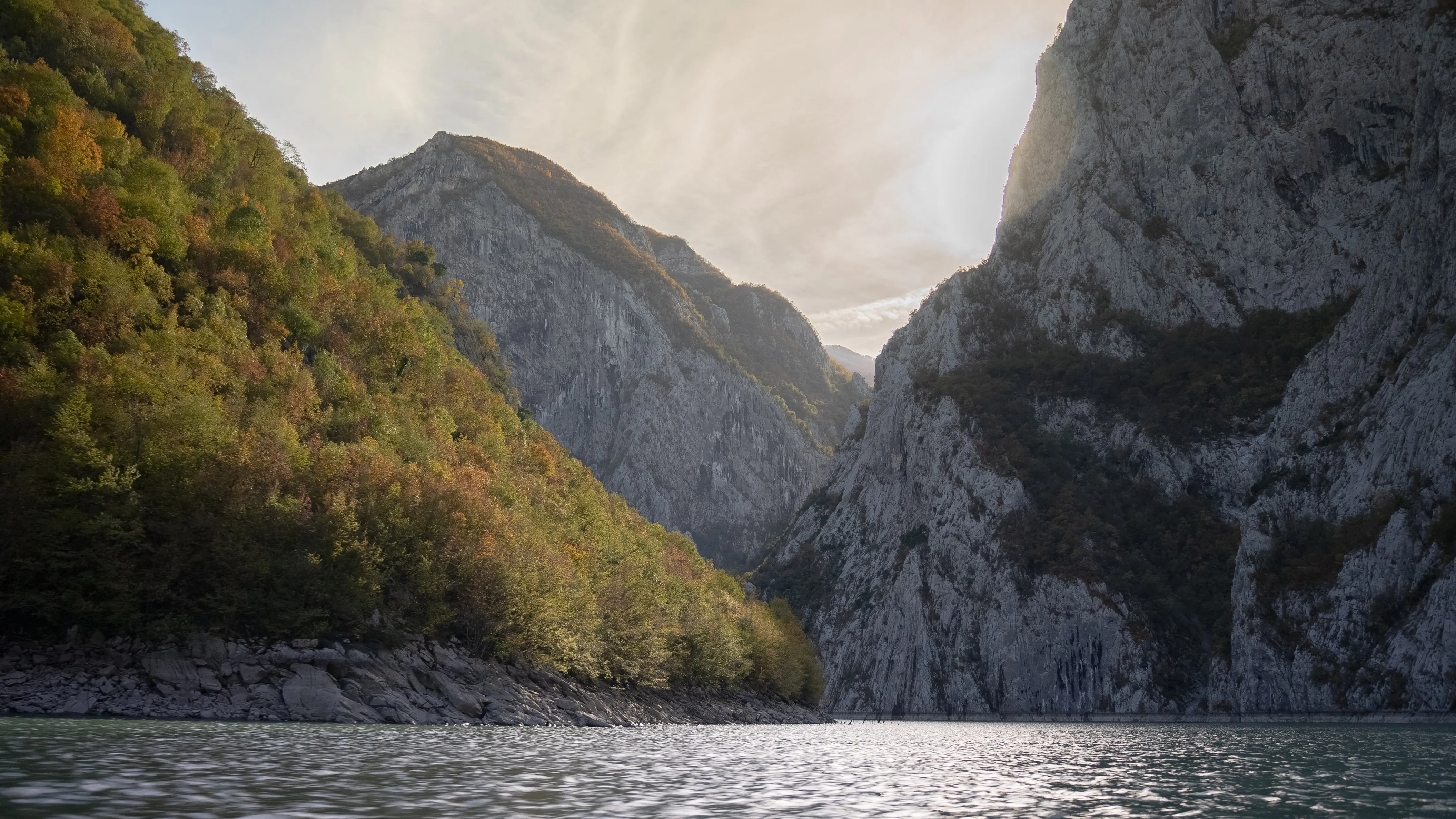 lake with mountain