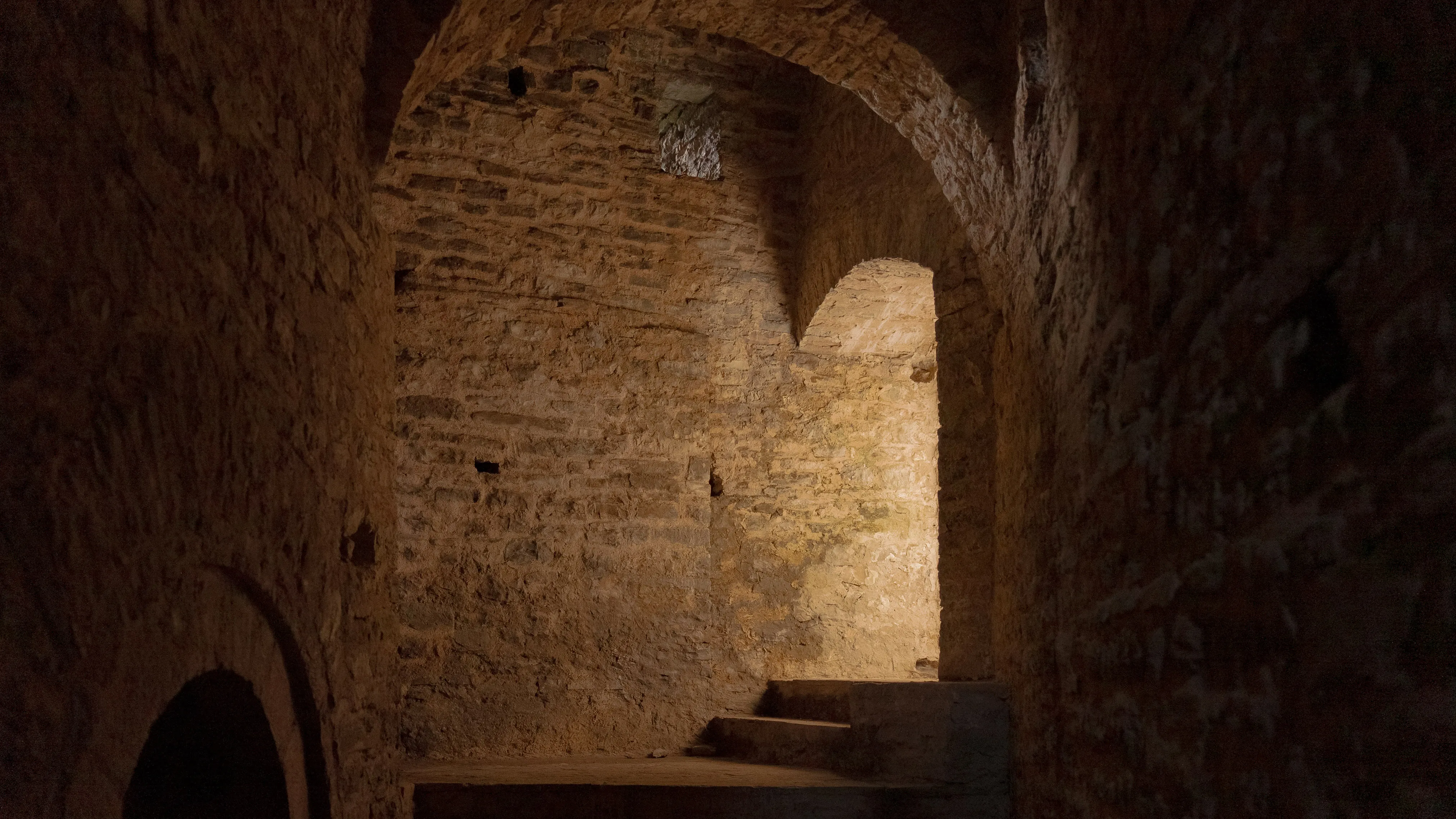 inside old castle