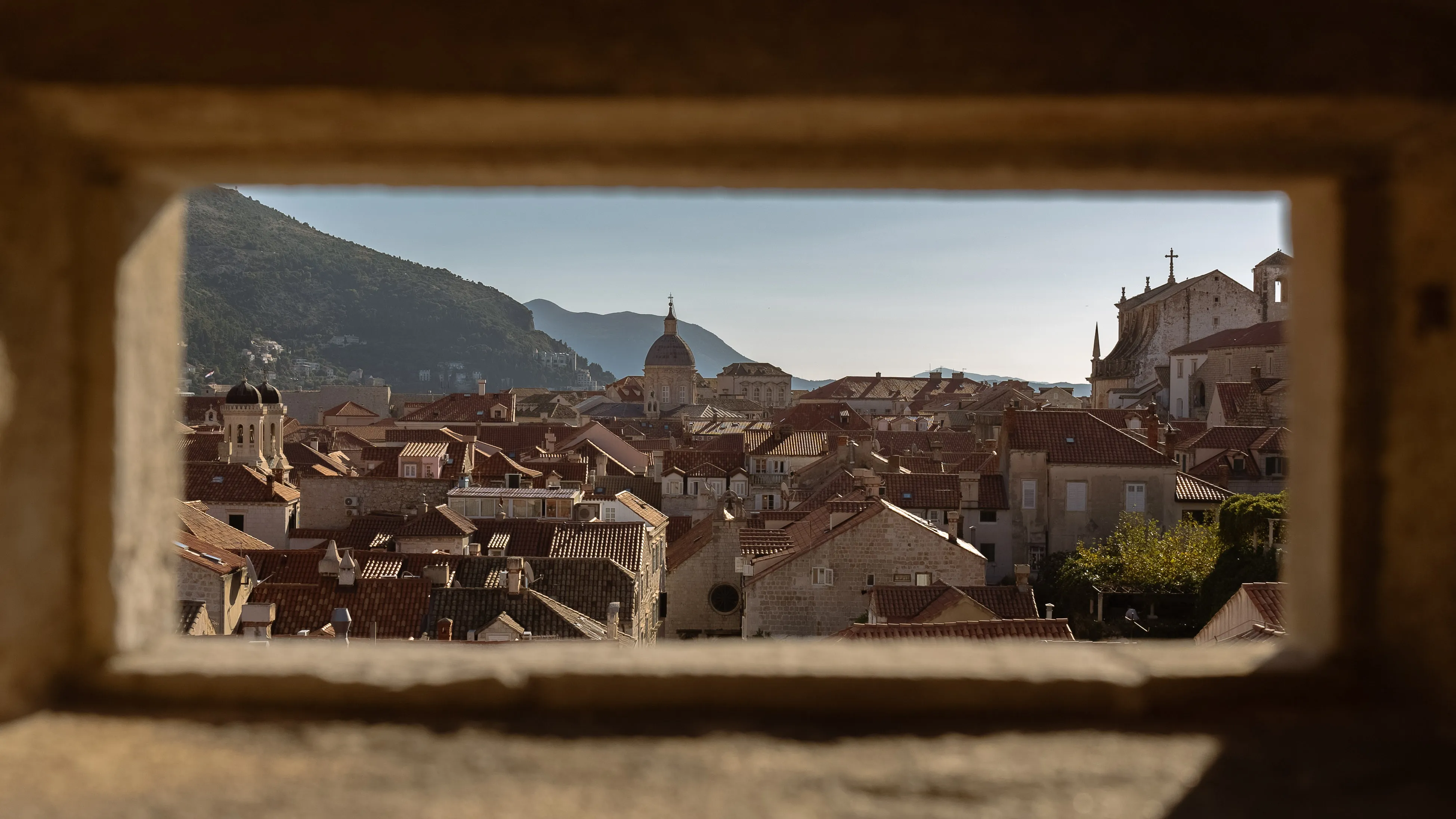city through a window