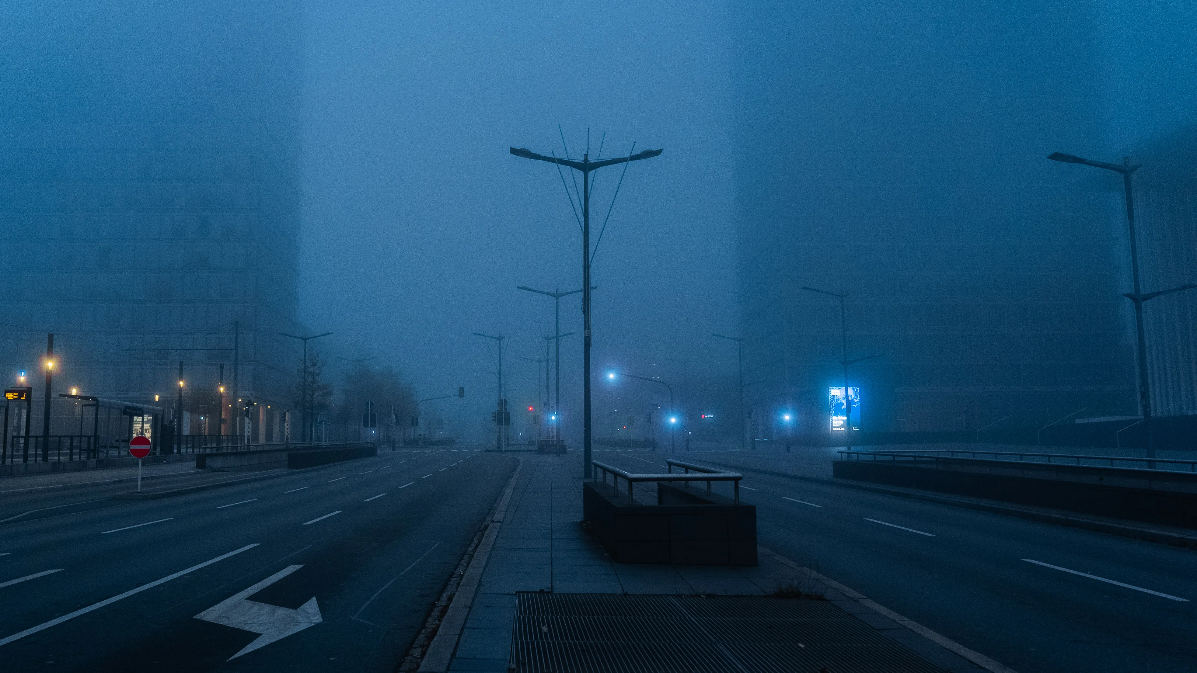 foggy city
